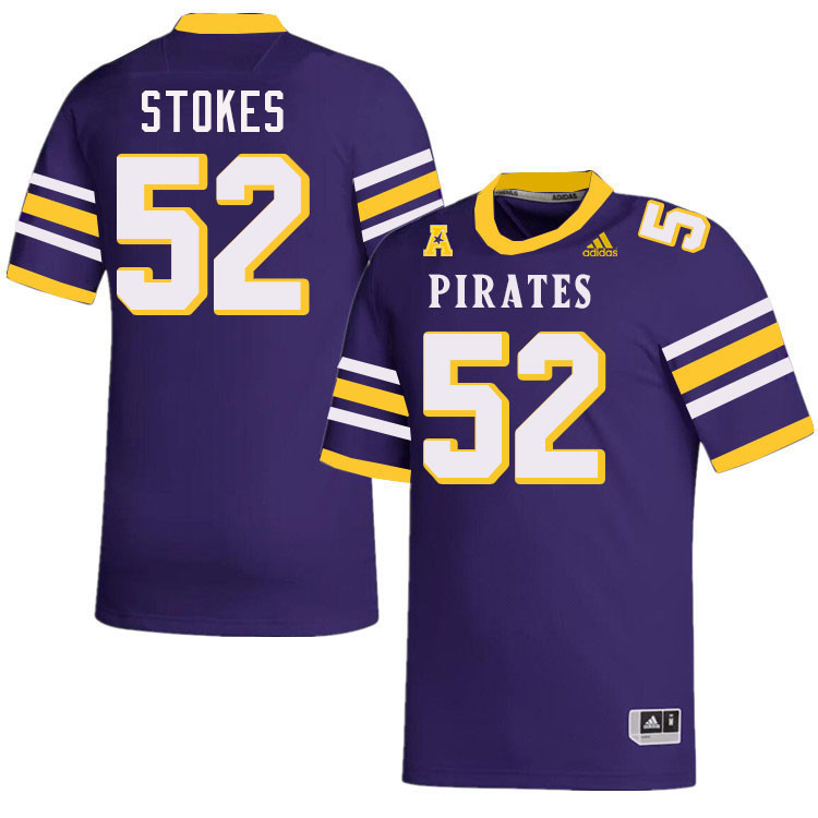 #52 Jonathan Stokes East Carolina Pirates College Football Jersey Stitched-Purple #52 Jonathan Stokes East Carolina Pirates College Football Jersey Stitched-Purple